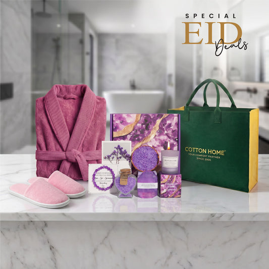 Plush Premium Bathrobe Slippers Special bath Gift Set set Bundle 24