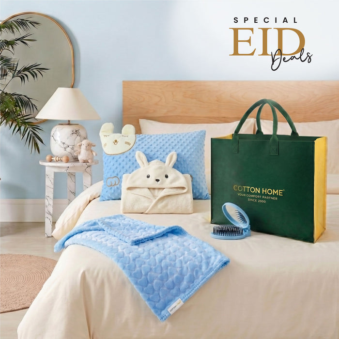 Kids Cozy Bathrobe Pillow Blanket Hair Accessories set Bundle 26