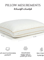 Elysian Adjustable Memory Foam Pillow – Dual Height 45x70cm