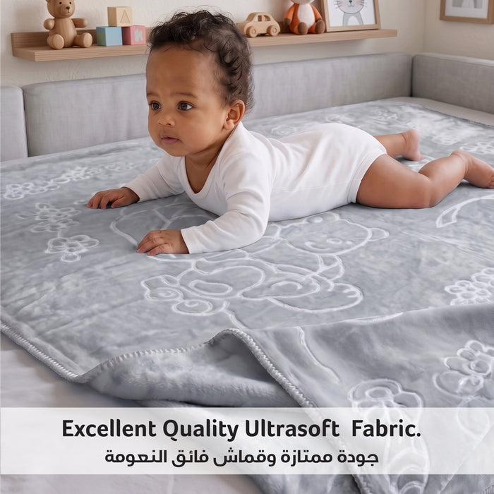 Back to School Essentials Kids Pillow And Blankets Grey
