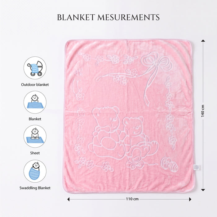 Back to School Essentials Kids Pillow And Blankets Pink