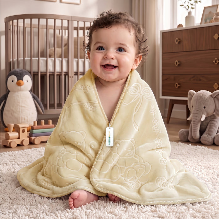 Back to School Essentials Kids Pillow And Blankets Yellow