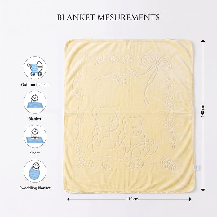Back to School Essentials Kids Pillow And Blankets Yellow