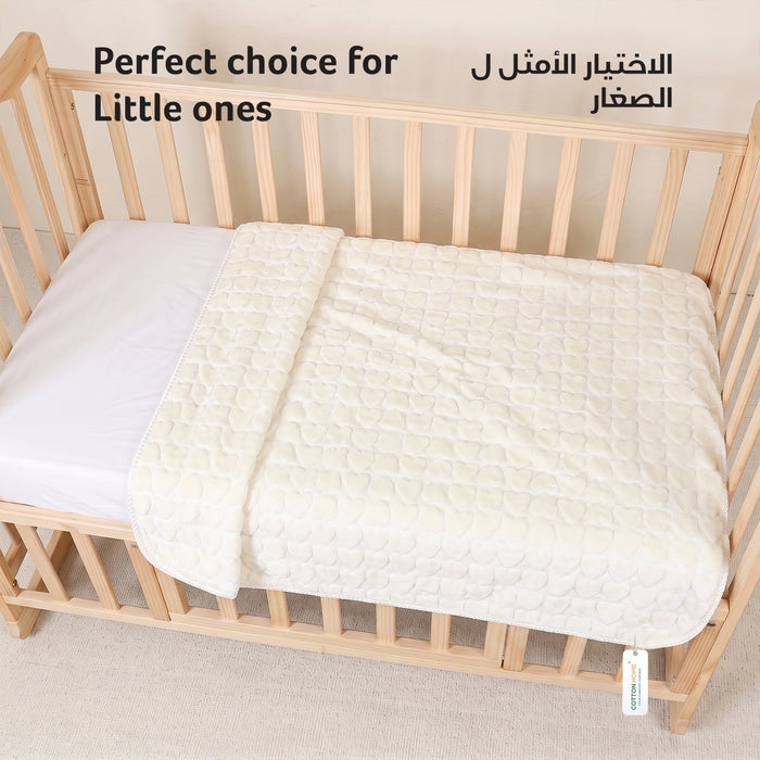 Back to School Essentials Kids Pillow And Blankets Heart Embossed Yellow