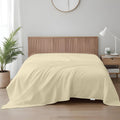 Flat Sheet Supersoft Microfiber King 220x240cm-Beige