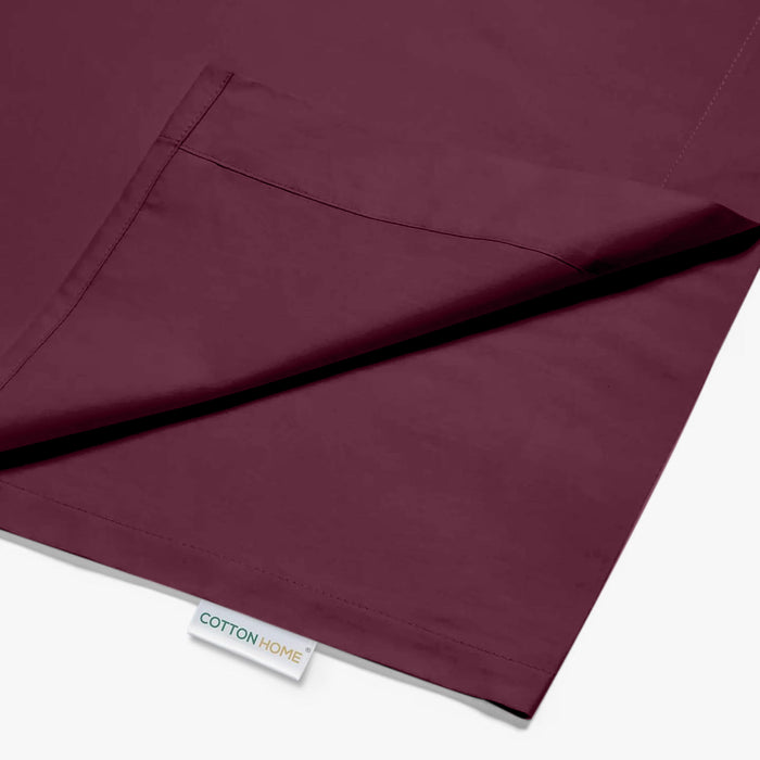 Flat Sheet Super Soft King 220x240cm-Burgundy