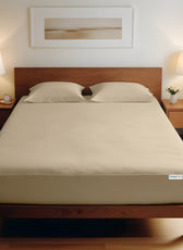 3 Piece Fitted Sheet Set Super Soft Phone Super King Size 200x200+30cm with 2 Pillow Case - Cotton Home