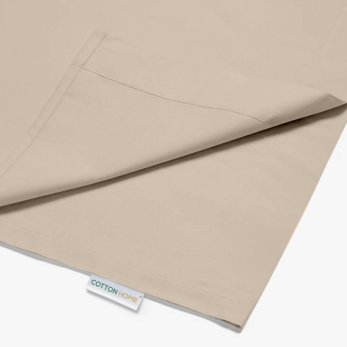 Flat Sheet Supersoft Microfiber King 220x240cm-Dk Beige