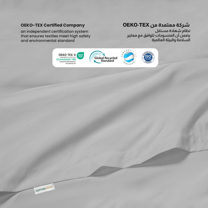 Flat Sheet Supersoft Microfiber King 220x240cm-Gray