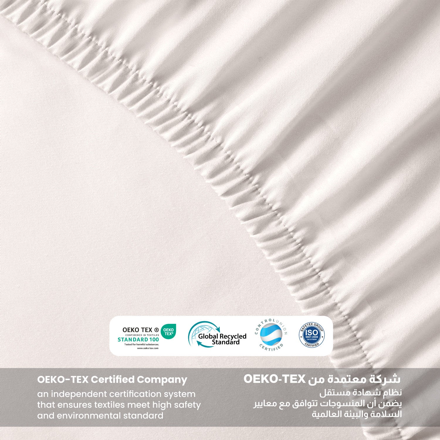 3 Piece Fitted Sheet Set Supersoft Microfiber Ivory Super King Size 200x200+30cm with 2 Pillow Case