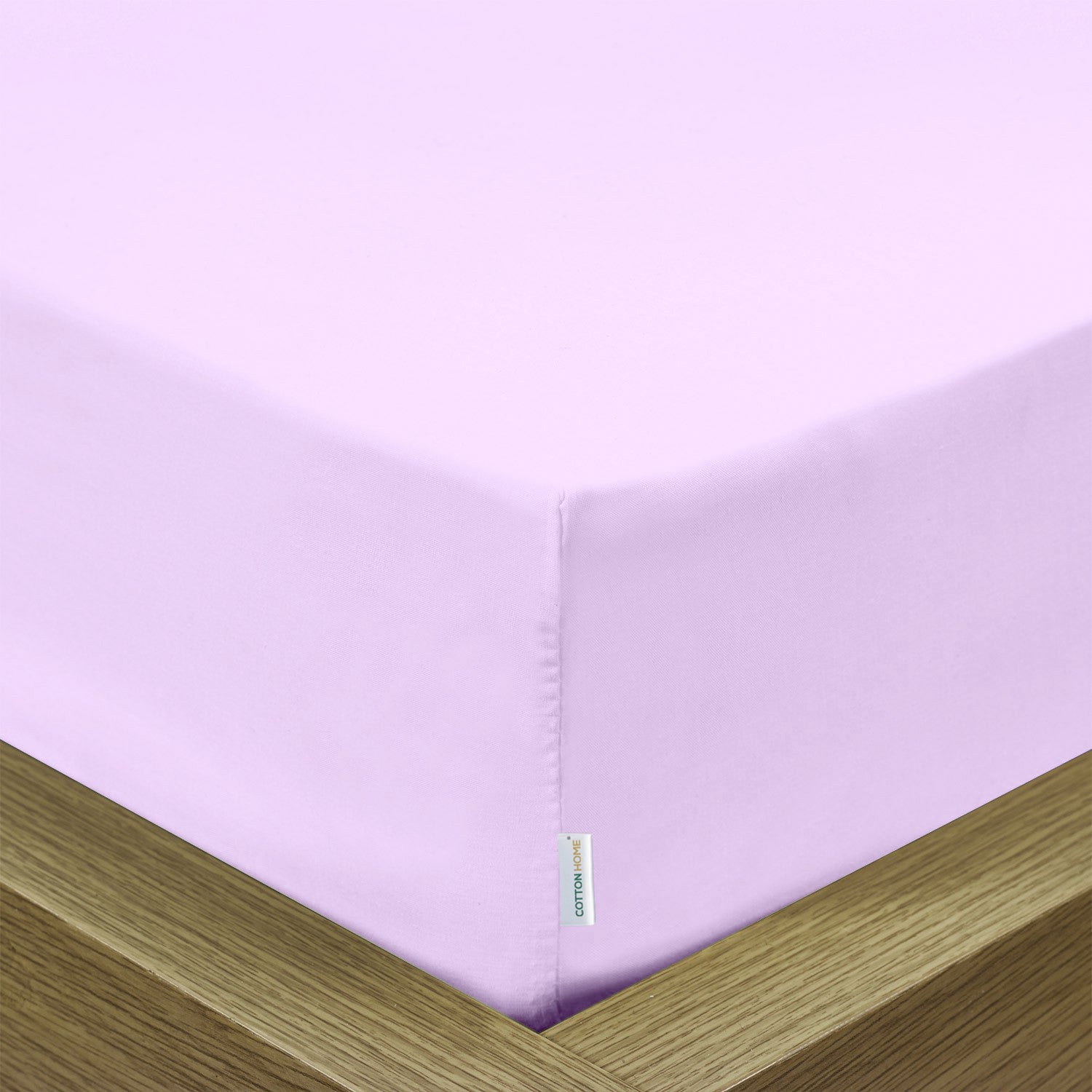 Super Soft Queen Size Fitted sheet 180x200+30 CM Lilac with Deep Pockets - Cotton Home