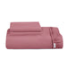 3 Piece Fitted Sheet Set Super Soft Mauve Single Size 90x200+20cm with 2 Pillow Case - Cotton Home