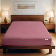 Supersoft Microfiber Single Fitted sheet 90x200+20 CM  Mauve with Deep Pockets