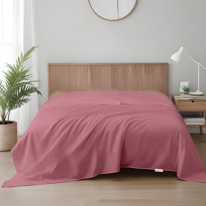 Flat Sheet Super Soft King 220x240cm-Mauve
