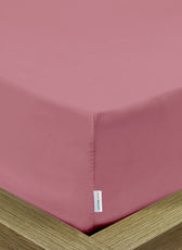 Super Soft Kind Size Fitted sheet 200x200+30cm Mauve with Deep Pockets - Cotton Home