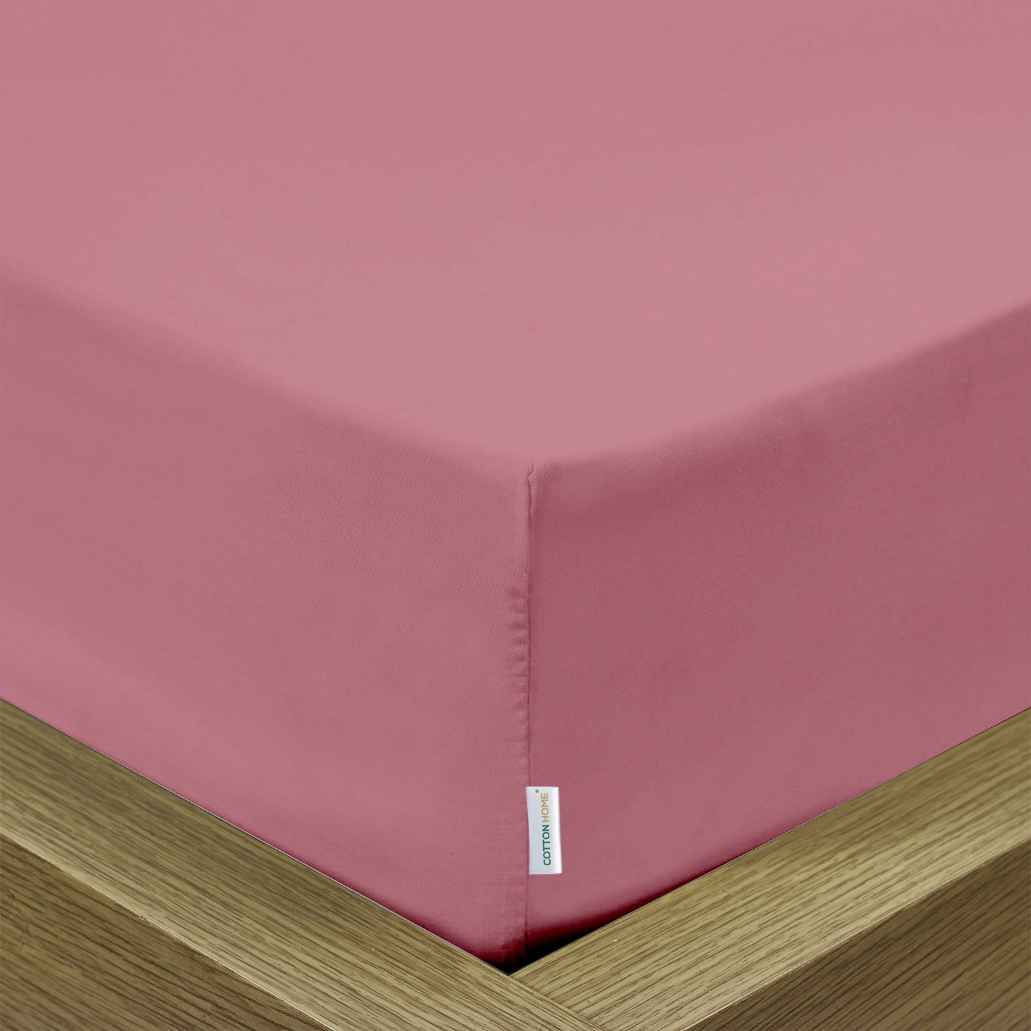 Super Soft Kind Size Fitted sheet 200x200+30cm Mauve with Deep Pockets - Cotton Home