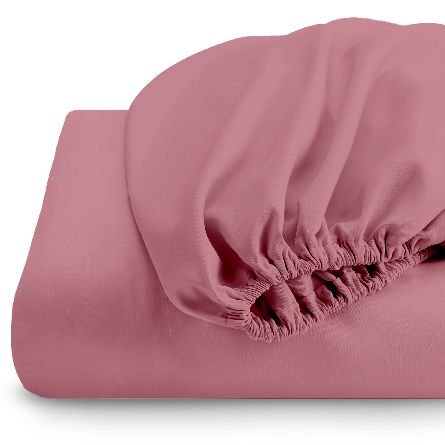 Super Soft Twin Size Fitted sheet 160x200+30 CM Mauve with Deep Pockets - Cotton Home