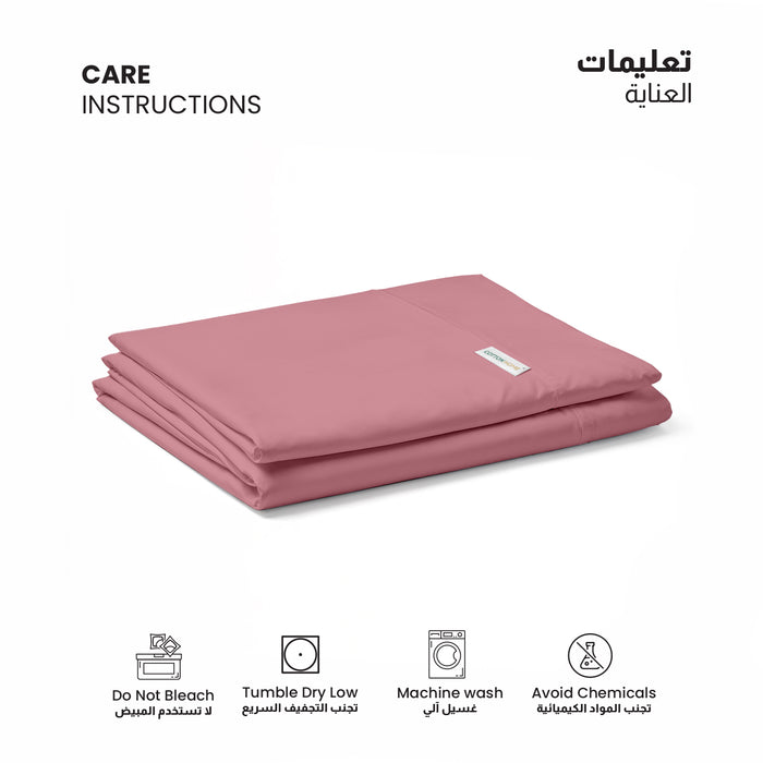 Flat Sheet Super Soft King 220x240cm-Mauve