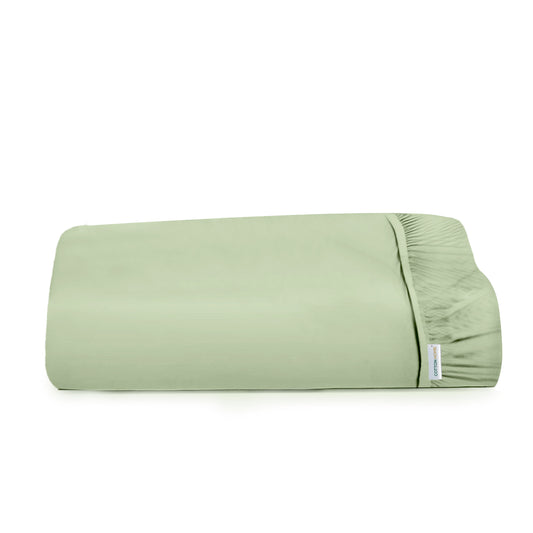 Super Soft Single Fitted sheet 90x200+20 CM Mint Green with Deep Pockets - Cotton Home