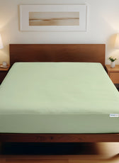 Super Soft Queen Size Fitted sheet 180x200+30 CM Mint Green with Deep Pockets - Cotton Home