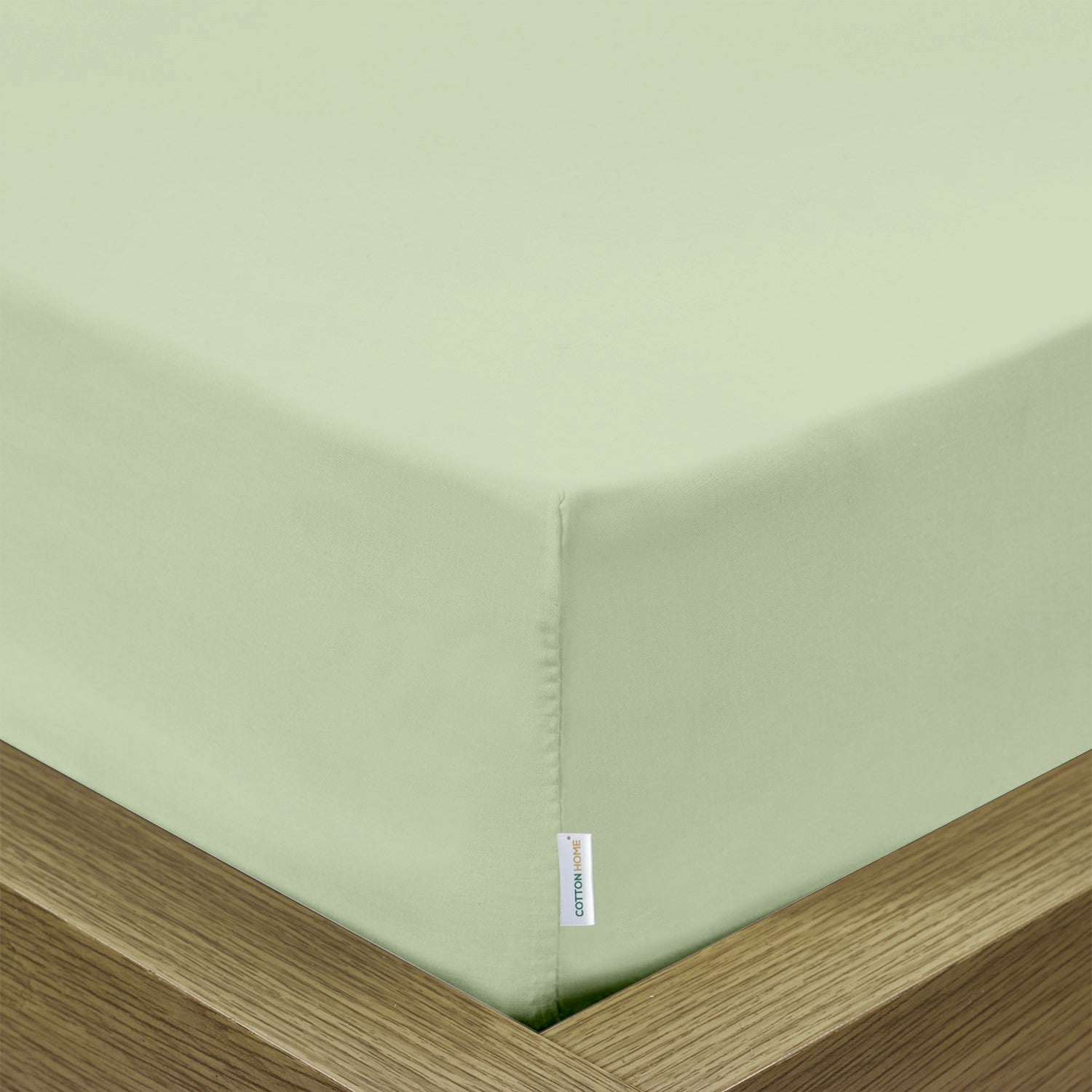 Super Soft Single Fitted sheet 90x200+20 CM Mint Green with Deep Pockets - Cotton Home