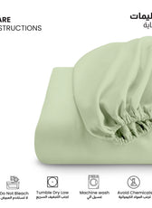 Supersoft Microfiber Single Fitted sheet 90x200+20 CM Mint Green with Deep Pockets