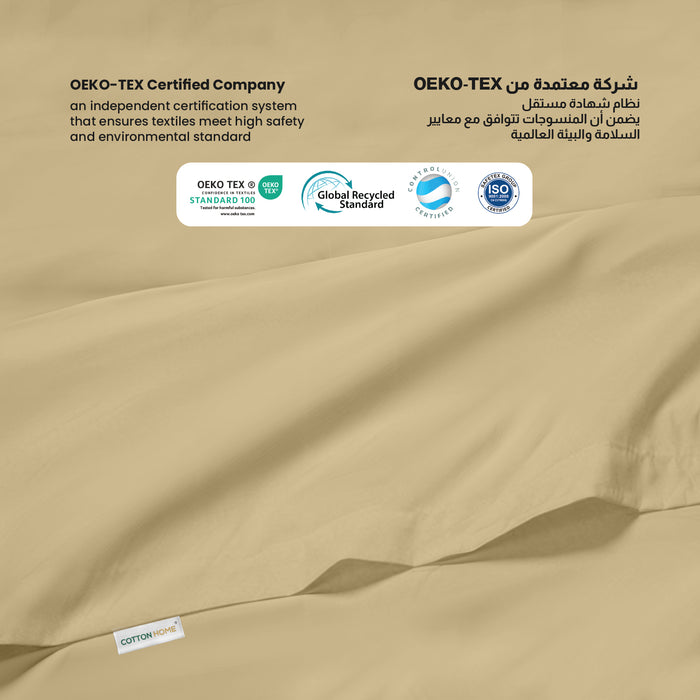 Flat Sheet Supersoft Microfiber Super King Flat Sheet 240x260cm-Mustard