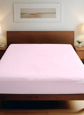 Super Soft Twin Size Fitted sheet 160x200+30 CM Pink with Deep Pockets - Cotton Home