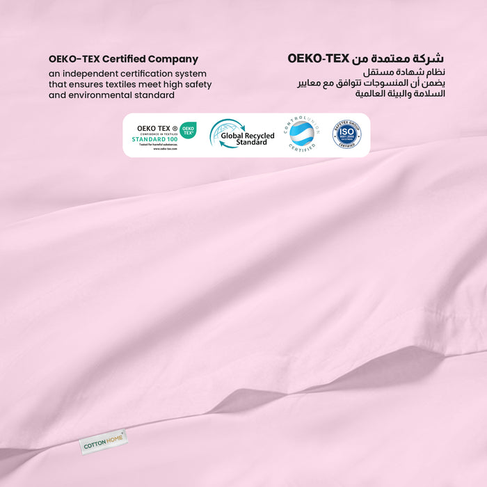 Flat Sheet Supersoft Microfiber King 220x240cm-Pink