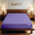 Supersoft Microfiber Single Fitted Sheet 90x200+20 CM Purple with Deep Pockets
