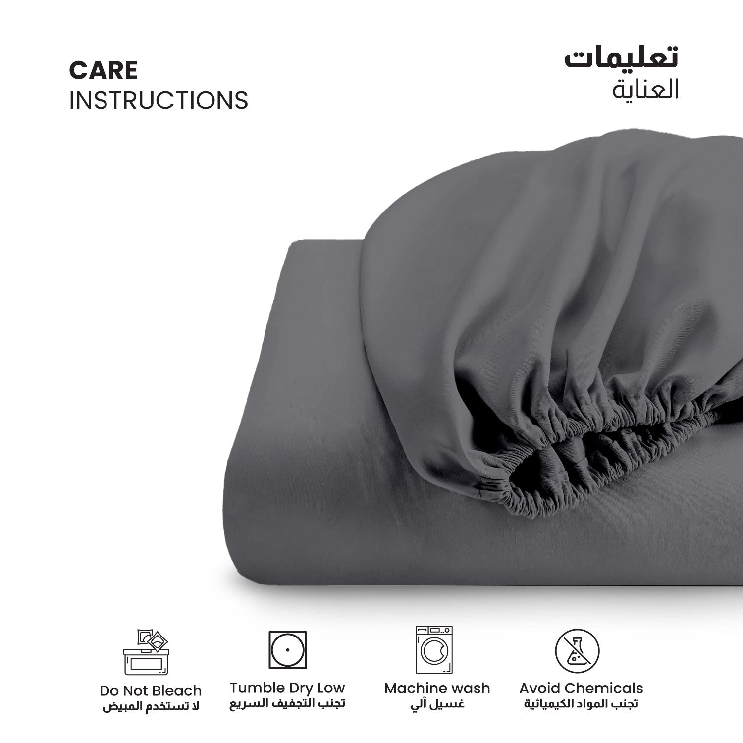 Supersoft Microfiber Single Fitted sheet 90x200+20 CM Silver with Deep Pockets