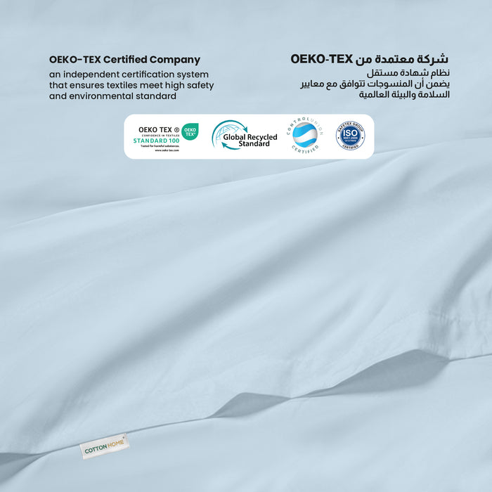 Flat Sheet Supersoft Microfiber Single 160x220cm-Sky Blue