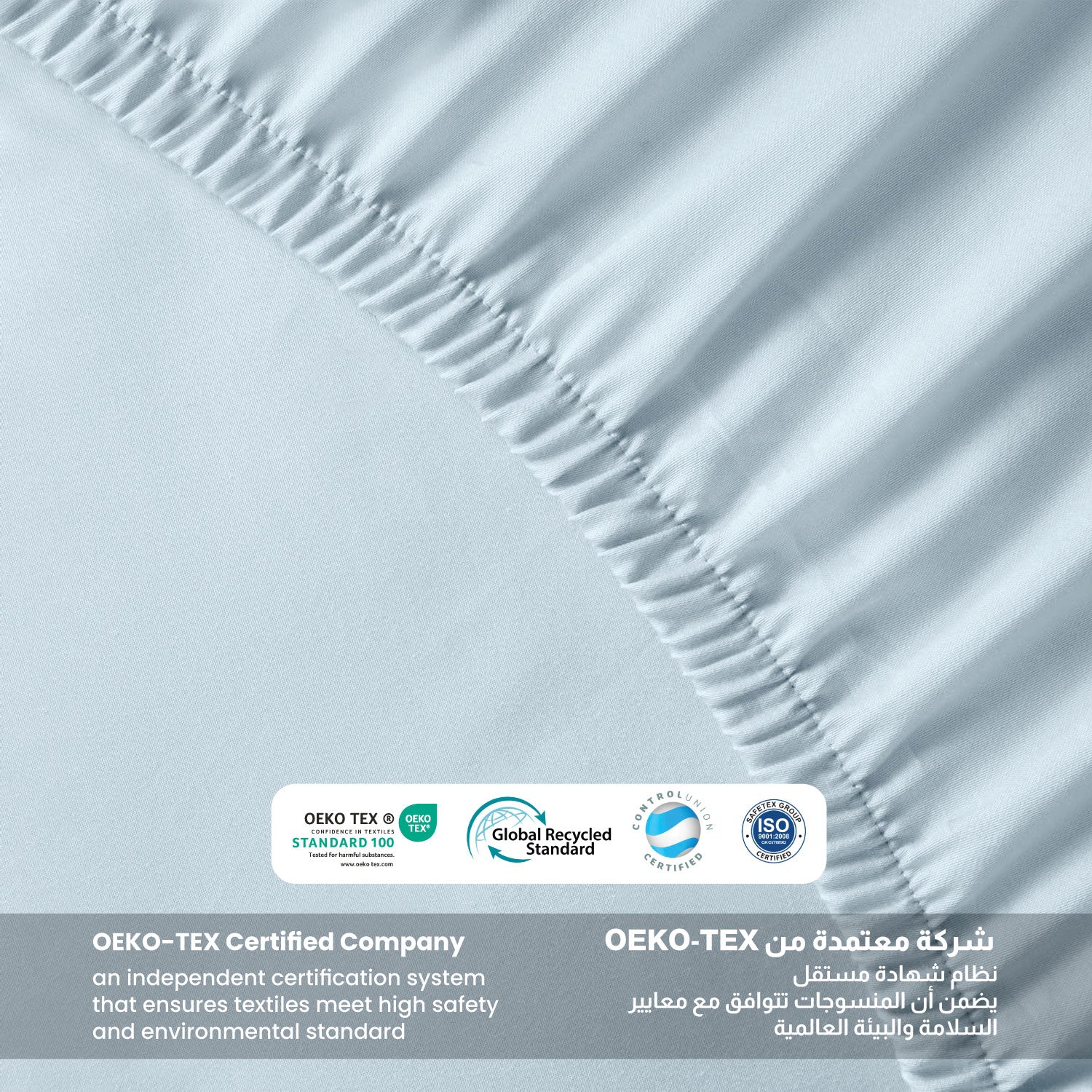 Supersoft Microfiber Single Fitted Sheet 90x200+20 CM Sky Blue with Deep Pockets