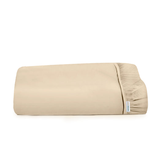 Super Soft Queen Size Fitted sheet 180x200+30 CM Stone with Deep Pockets - Cotton Home