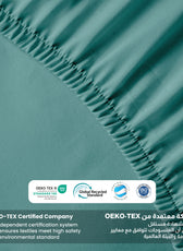 Supersoft Microfiber Single Fitted Sheet 90x200+20 CM Teal with Deep Pockets