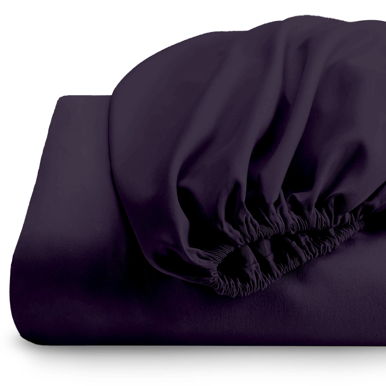 Super Soft Queen Fitted Sheet 180x200+30 CM Violet with Deep Pockets - Cotton Home