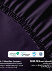 Supersoft Microfiber Single Fitted Sheet 90x200+20 CM Violet with Deep Pockets