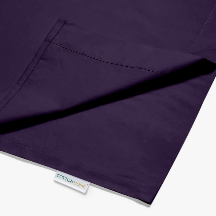 Flat Sheet Supersoft Microfiber Queen 200x220cm-Dk Purple