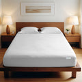 3 Piece Fitted Sheet Set Supersoft Microfiber White Single Size 120x200+25cm with 2 Pillow Case