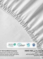 Supersoft Microfiber Single Fitted sheet 90x200+20cm White With Deep Pockets