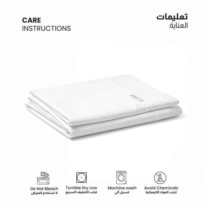 Flat Sheet Supersoft Microfiber Single 160x220cm-White