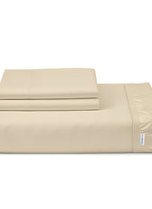 Egyptian Cotton Twin Size Beige Fitted Sheet 160X200+30CM with Pillow Case - Cotton Home