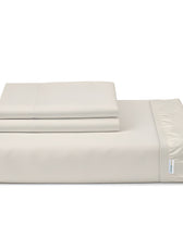 Egyptian Cotton Twin Size Ivory Fitted Sheet 160X200+30CM with Pillow Case - Cotton Home
