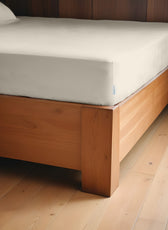 Egyptian Cotton King Size Ivory Fitted Sheet 200X200+30CM with Pillow Case - Cotton Home