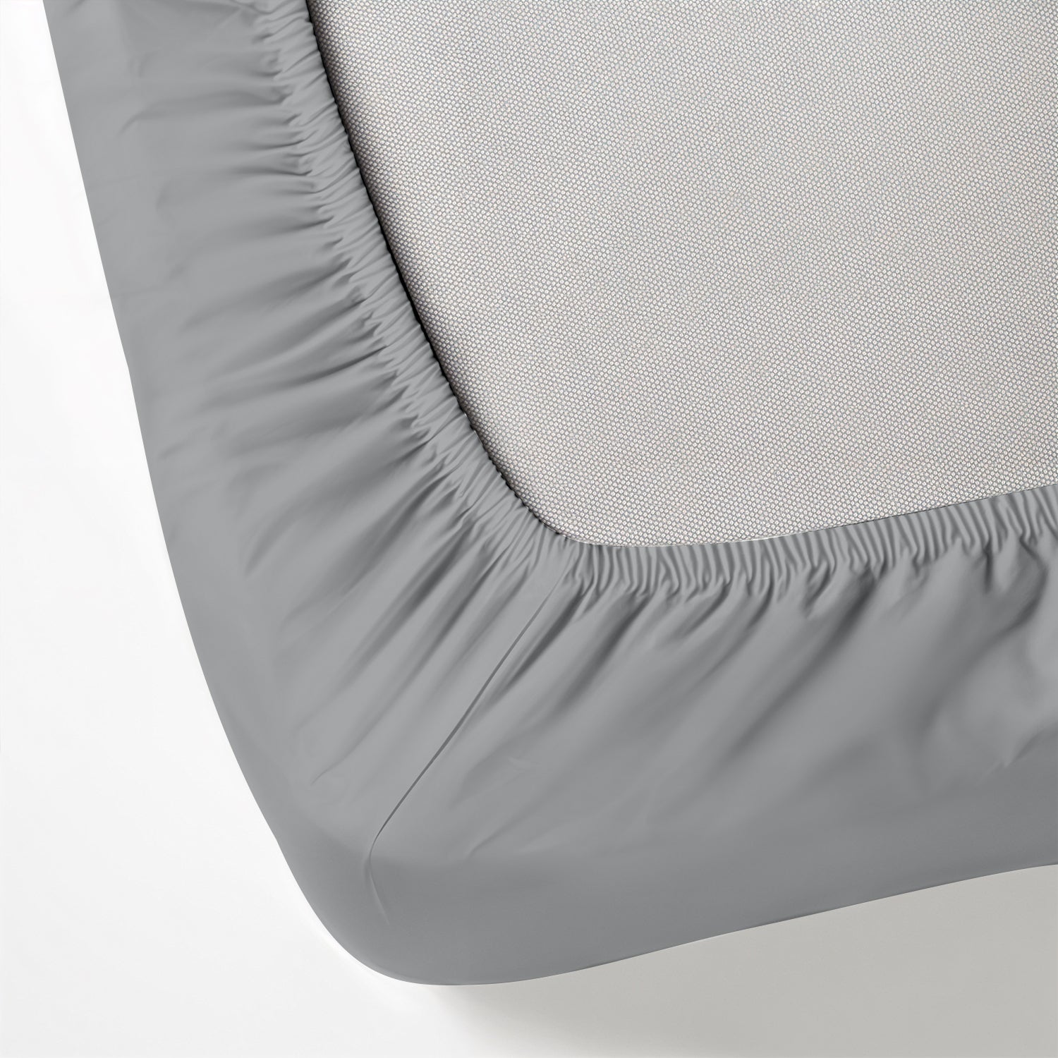 Egyptian Cotton King Size Silver Fitted Sheet 200X200+30CM with Pillow Case - Cotton Home