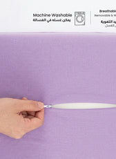Flexi Grid Contour Memory Foam Pillow with Soft Purple Gel Top 40x60x10/12cm