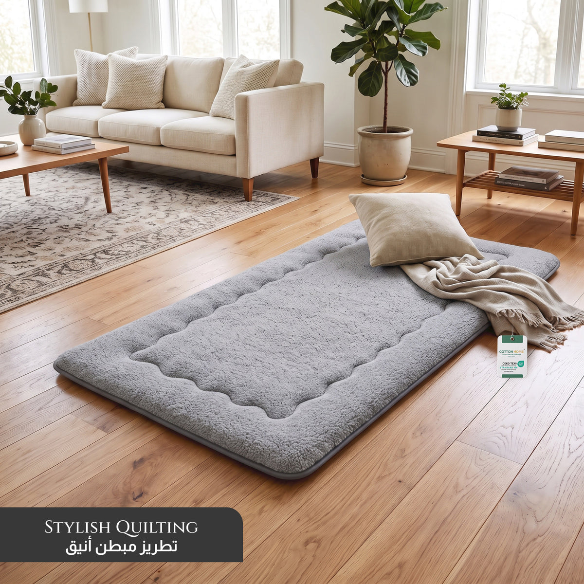 Restiva Portable Floor Mattress - Soft, Breathable, Rollable Sleeping Mat - 90x190