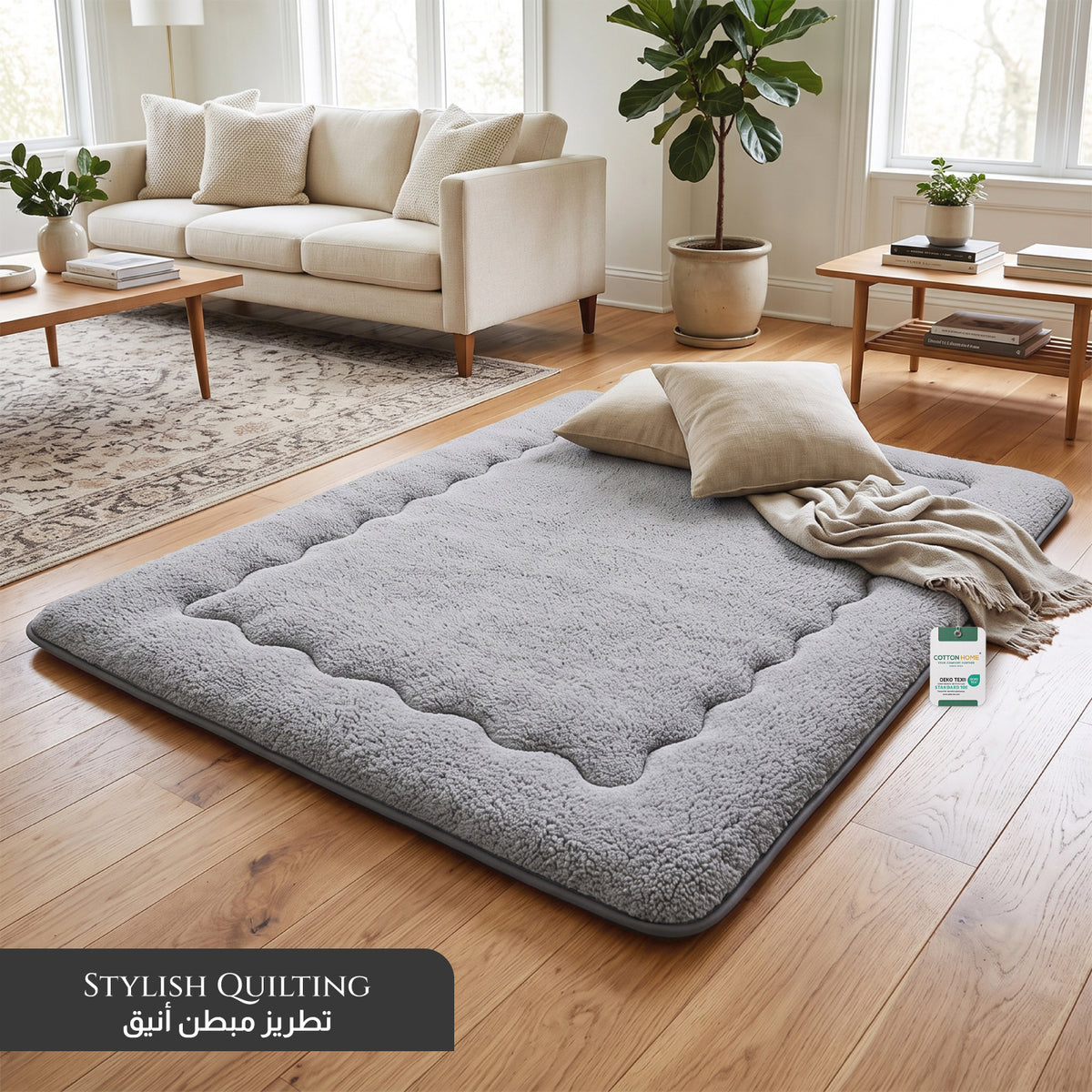 Restiva Portable Floor Mattress - Soft, Breathable, Rollable Sleeping Mat - 180x200