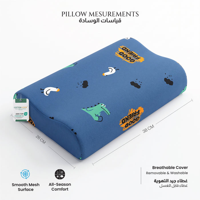 Kids Contour Memory Foam Pillows - Friend (26x38cm)
