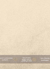 Serenity Velvet Pregnancy Pillow G-Shape Full Body Pillow  With Removable Cover Ivory - Cotton Home